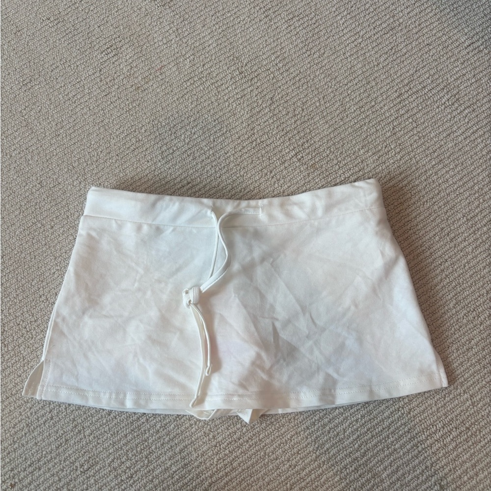 Women's White Casual Shorts